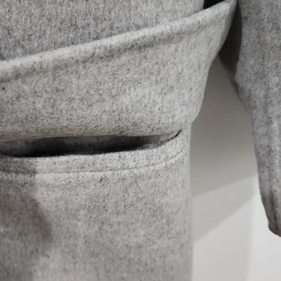 Cynthia Rowley Double- Breasted Wool-Felt Coat (SZ 40) - Picture 5 of 8